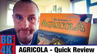 Agricola - Boardgames4K Review - Still Worth It?