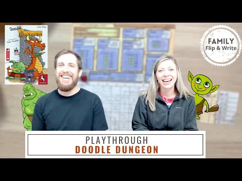 Doodle Dungeon Playthrough | Table Top Board Game | Family Board Game | Pegasus Spiele