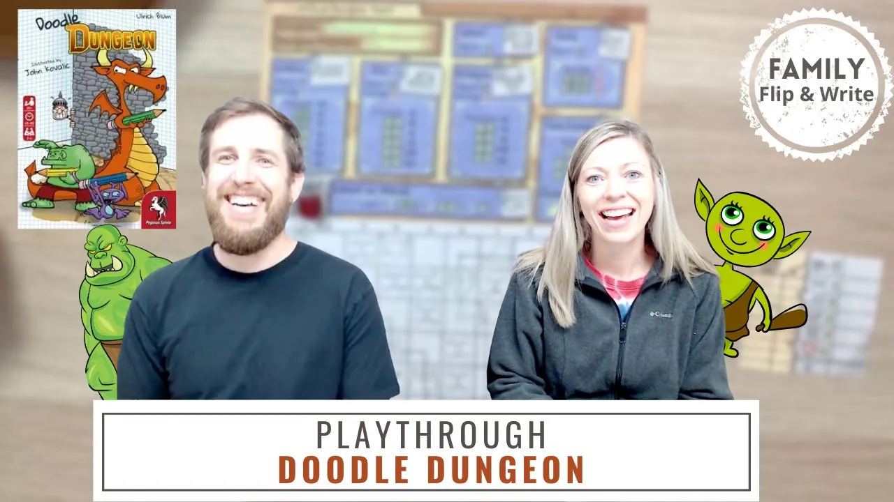 Doodle Dungeon Playthrough | Table Top Board Game | Family Board Game | Pegasus Spiele
