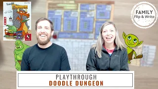 Doodle Dungeon Playthrough | Table Top Board Game | Family Board Game | Pegasus Spiele