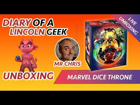 Unboxing LIVE Dice Throne Marvel Battle Chest Limited Edition set.