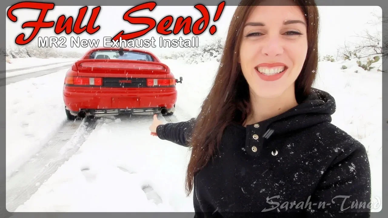 Full Send in the Snow! // MR2 Turbo Berk Exhaust Install