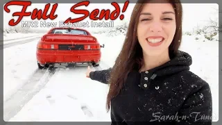 Full Send in the Snow! // MR2 Turbo Berk Exhaust Install