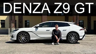 Testade lyx-elbilen Denza Z9 GT. Försökte krocka med flit, snurrade på stället och punka i 180 km/h