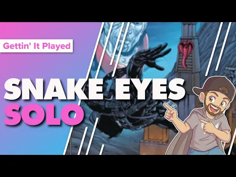 G.I. Joe Deck Building Game Silent Interlude Solo Gameplay
