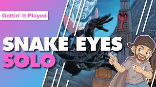 G.I. Joe Deck Building Game Silent Interlude Solo Gameplay