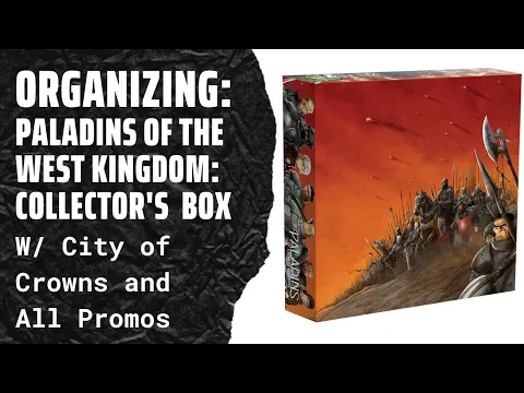 Organizing Paladins of the West Kingdom (All Content, Fully Sleeved, No Lid Lift) SideGame LLC