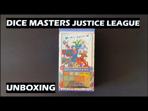 Unboxing Dice Masters Justice League 2 Player Starter game