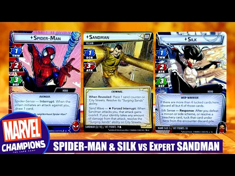 Marvel Champions | SILK & SPIDER-MAN vs Expert SANDMAN