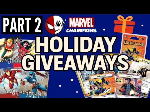 CIVIL WAR PROMOS GIVEAWAY for Marvel Champions | Holiday Giveaways Part 2