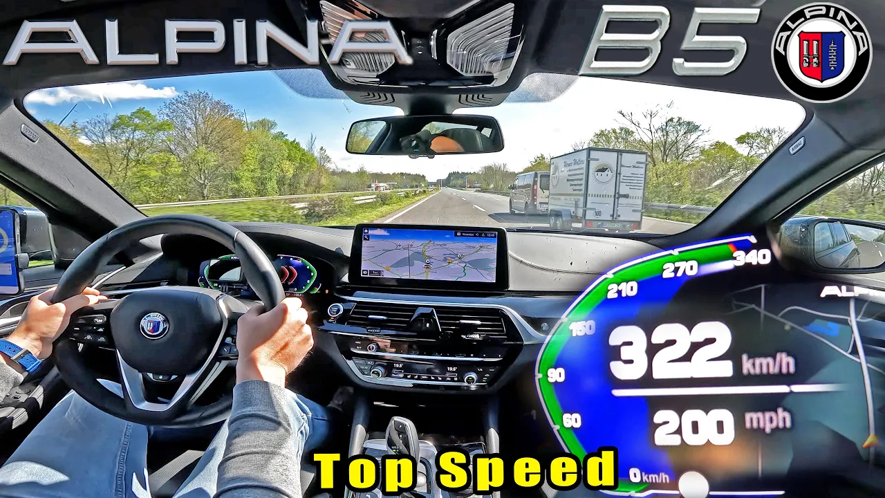BREAKING the MAGICAL 200MPH / 320KMH with a FAMILY WAGON on AUTOBAHN!