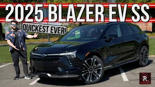 The 2025 Chevrolet Blazer EV SS Is A Blazingly Quick SUV With Camaro SS Vibes