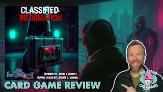 Classified Information Card Game Review | Secrets, Spies & Strategy!