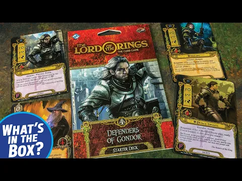 LOTR Card Game DEFENDERS OF GONDOR Starter Deck Unboxing and Look at All the Cards
