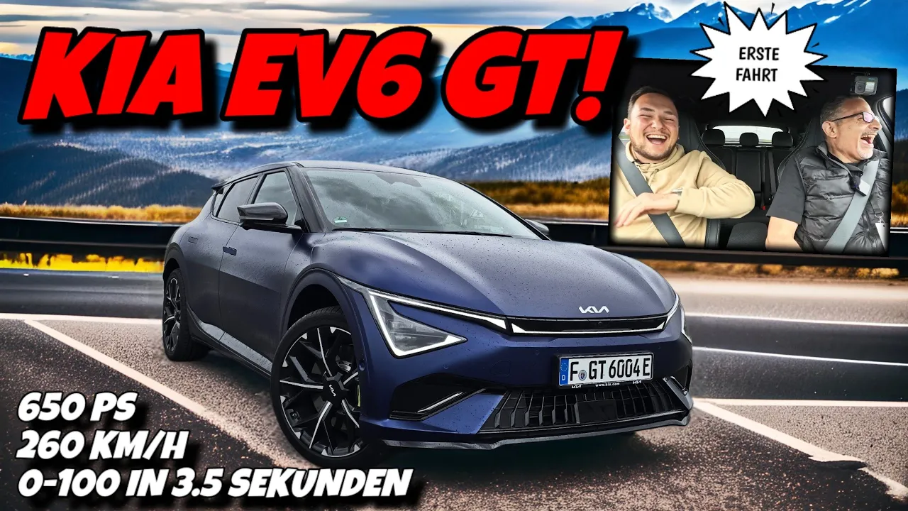 Neuer Porsche Jäger KIA EV6 GT! Erste Fahrt und Check des Elektro-Boliden  #ev #automobile