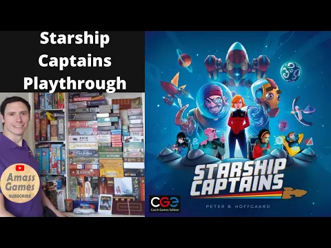 Starship Captains playthrough CGE Czech Games edition board game Star Trek * AmassGames * space euro