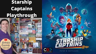 Starship Captains playthrough CGE Czech Games edition board game Star Trek * AmassGames * space euro