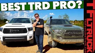 Midsize or Full-size? 2020 Toyota Tacoma TRD Pro vs Tundra TRD Pro: You Can Only Pick One!