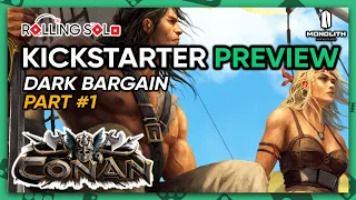 Conan: The Board Game | Kickstarter Preview | Solo Playthrough | Dark Bargain | Part #1