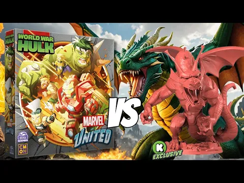 Fin Fang Foom Vs World War Hulk Playthrough | Marvel United Multiverse
