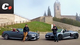 Audi R8 Spyder vs Mercedes-AMG SL 63 | Comparativa | Prueba / Test / Review en español | Coches.net