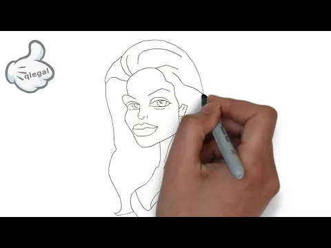 COMO DESENHAR CARICATURA DE ANGELINA JOLIE