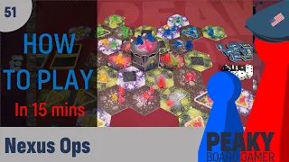 Nexus Ops board game - How to play Video - Peaky Boardgamer