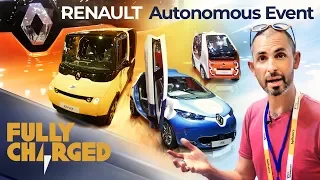 Renault ZOE fully autonomous electric vehicle & Renault EV’s at Vivatech 2019 | Fully Charged