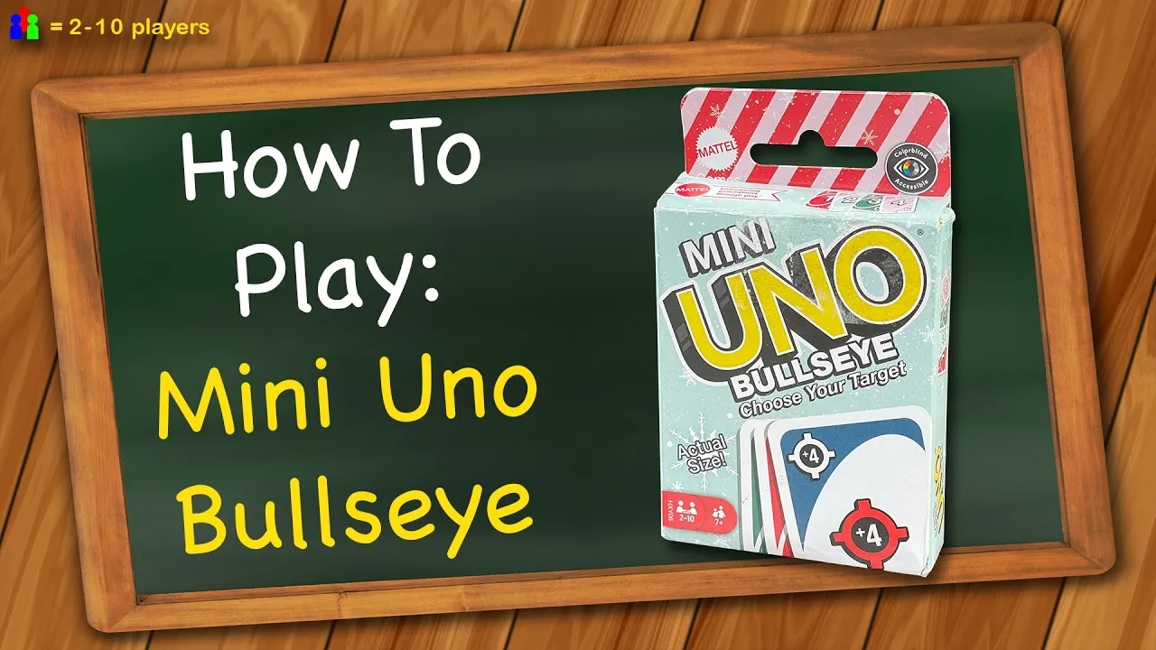 How to play Mini Uno Bullseye