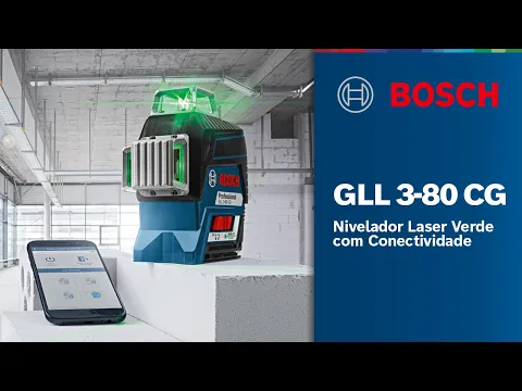 Nível a Laser Verde 120m GLL 3-80 CG Bosch