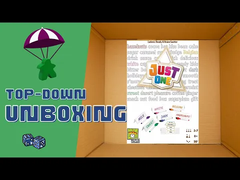 Just One Party Game Unboxing