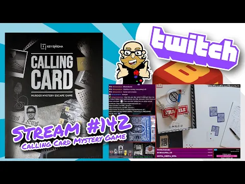 Stream 142: Calling Card: Murder Mystery Escape Game - part 4