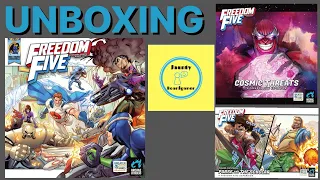 Freedom Five (Deluxe and Painted Minis) with Cosmic Threats and Team-Up Pack - UNBOXING
