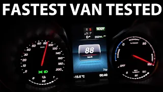 Mercedes EQV acceleration and noise test