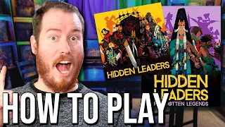 How to Play Hidden Leaders: Forgotten Legends! Kickstarter Preview!