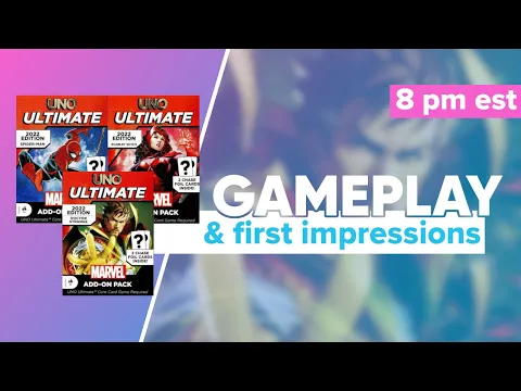 Marvel Uno Ultimate Dr Strange, Scarlet Witch and Spider-Man Gameplay & First Impressions
