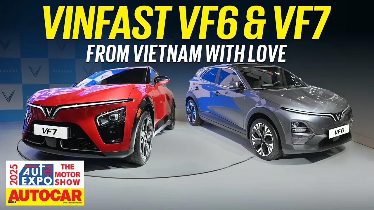Vinfast VF7 & VF6 - BE 6 and e Vitara SUV rivals from Vietnam | Auto Expo 2025 | Autocar India