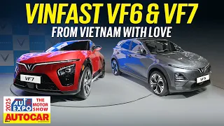Vinfast VF7 & VF6 - BE 6 and e Vitara SUV rivals from Vietnam | Auto Expo 2025 | Autocar India