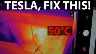 Tesla Model 3 with extremely hot footwell issue