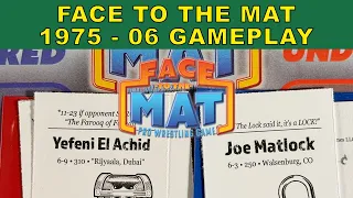 Face To The Mat Gameplay Tabletop Wrestling Game  @PLAAYGamesYT  Solo Play RPG WAF 1975