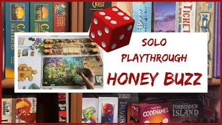 How to Play and Solo Playthrough: Honey Buzz Board Game #sologameplay