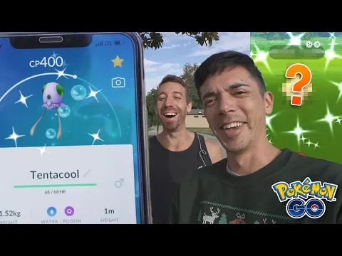 SHINY CAUGHT!! HUNTING SHINY TENTACOOL IN POKÉMON GO!
