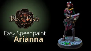 🎨Easy Speedpaint - Arianna - Black Rose Wars Rebirth⚫🌹⚔️