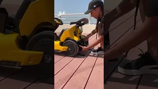 Seg-Kart? Go-Way? What are we calling this? 🏎️🤣 #segway #gokart #lamborghini