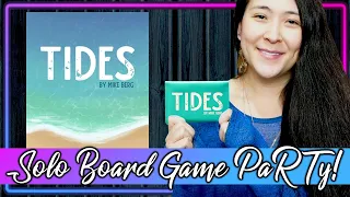 Tides 🐚 | Solo Board Game PaRTy!!! (Playthrough and Review/ Tutorail, yup!) 🎉