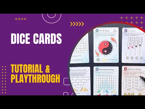 Dice Cards - Roll and Write - Tutorial and Playthrough | DaniCha