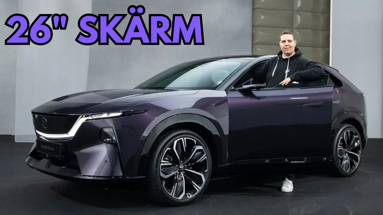 Premiär för nya Mazda CX-6e som saknar förarskärm