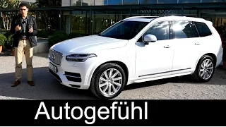 All-new Volvo XC90 T8 Plugin-Hybrid twin engine Inscription trim REVIEW test drive - Autogefühl