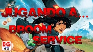 Jugando a BROOM SERVICE - juego de mesa - partida completa - gameplay