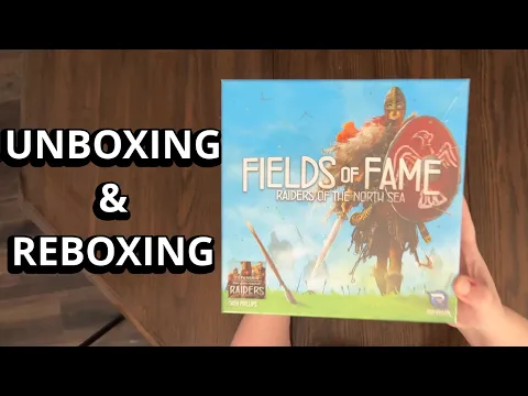 Raiders of the North Sea: Fields of Fame Expansion - What's Inside the box? - Unboxing & Reboxing